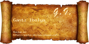 Gantz Ibolya névjegykártya